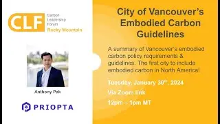 January 2024 City of Vancouver Embodied Carbon Guidelines