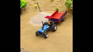 Mini tractor with tiny brick house contraction 🏗️🫢#minitractor #tinyhouse #contraction #usa 
