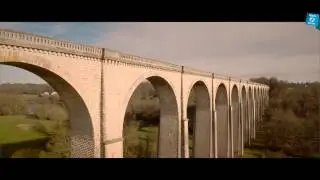 Survol du Viaduc de Cluis indre Ch&acirc;teauroux