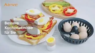 Aieve 2 in 1 Egg Boiler Egg Holder Poacher Insert Compatible with Thermomix TM5 TM6 TM31