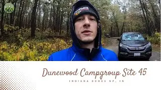 Indiana Dunes, IN - Dunewood Campgroup Site 45 (Video)
