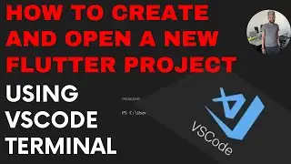 How to create and Open a new flutter project Using vsCode Terminal