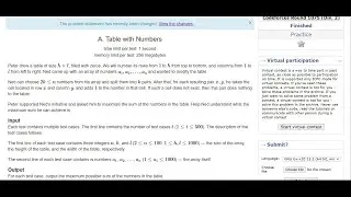 A. Table with Numbers | Codeforces Round 1075(Div 2)
