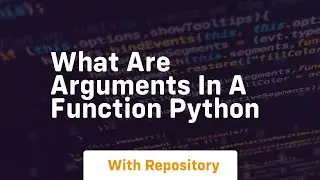 what are arguments in a function python