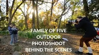 Family of FIVE Outdoor Photosession, Golden Hour Photoshoot family portrait photography