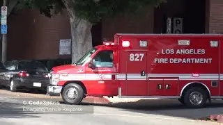 LAFD Ambulances Responding Lights and Sirens - Collection