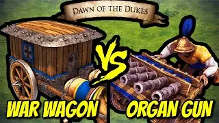 179 Elite War Wagons vs 200 Elite Organ Guns (Total Resources) | AoE II: Definitive Edition
