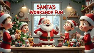 Santa&rsquo;s Workshop Toy-Making Fun  | Kids Christmas Song | Elf Toys & Holiday Music | KidsLearn Rhymes