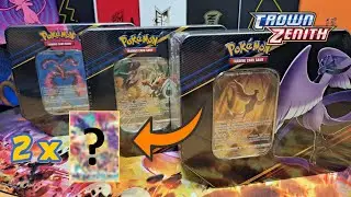 Pokemon TCG Crown Zenith Mocku Tin Galarian Moltres Zapdos Articuno (Opening kart PL)