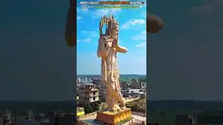 India's tallest 108-Ft Shri Krishna Statue in Gaur Yamuna City Noida. #radhakrishna