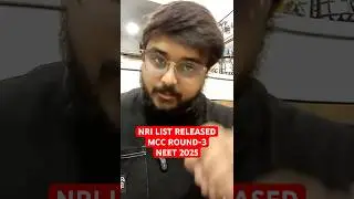 Neet 2025 MCC Released List Of Eligibility NRI Candidates For Round-3 Counselling Latest Updates