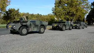 Fennek Armoured cars of the Dutch Army.