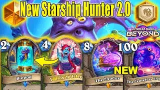 NEW Starship Hunter 2.0 Deck Is Actually So Strong To Craft At The Great Dark Beyond | Hearthstone