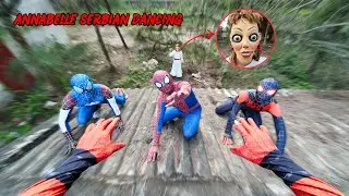 Team Spider-Man Meets ANNABELLE Serbian Dancing While Exploring an Abandoned Villa ( Horror POV )