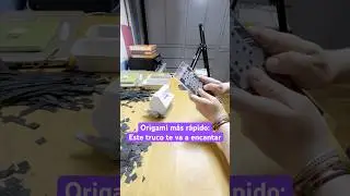 As&iacute; corto m&oacute;dulos chinos para origami 3D en segundos