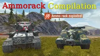 Ammo rack Compilation with Different Tanks - WOT B