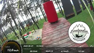Park Linowy 75 - Linolandia, Kryspin&oacute;w - Trasa niebieska 27.06.2020