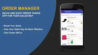 Order Manager App for Sales Rep