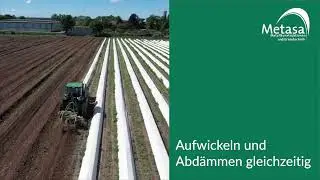 Metasa WickelStar II Folienwickler mit hydraulischem Antrieb und Seitenhub f&uuml;r Spargel