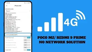 Poco M2 / Redmi 9 Prime Step-by-Step No Network Problem Diagnostic and Repair #mobilerepairing