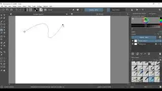 Инструмент &laquo;Кривая Безье&raquo; Krita