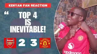ARSENAL 2-3 MANCHESTER UNITED (Denis - KENYAN FAN REACTION) PREMIER LEAGUE HIGHLIGHTS 2025/26