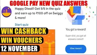 Google Pay Diwali Quiz Answers | Google Pay Diwali Offer 2021 | Google Pay Quiz Answers Today