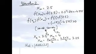Chapter 03.03: Lesson: Bisection Method Example of Solving a Nonlinear Equation