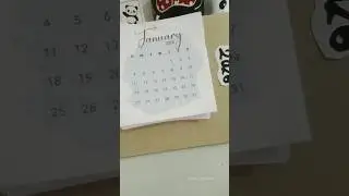 New year 🎊 New calendar 📆 #craft#shorts #diy