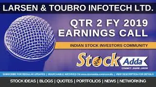 Larsen & Toubro Infotech Ltd Investors Conference Call Qtr2 FY19