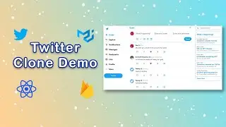 Twitter Clone using React & Firebase | React projects | React Firebase projects for beginners