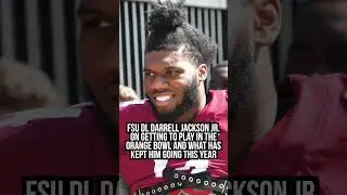 Darrell Jackson Jr. on what kept him going this season, getting to play in Orange Bowl #FSUFootball