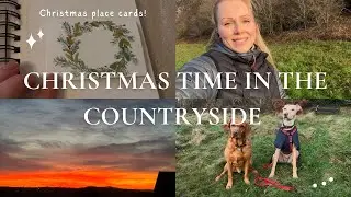 COUNTRYSIDE CHRISTMAS TIME | place card making, storm damage, national trust & a welsh town