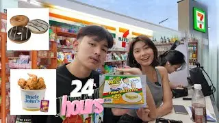 EATING CONVINIENCE STORE FOOD FOR 24 HOURS |Sammy Manese|