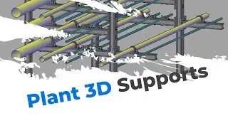 Plant 3D Supports - with SuCri its easier then everything else #plant3d #sucri