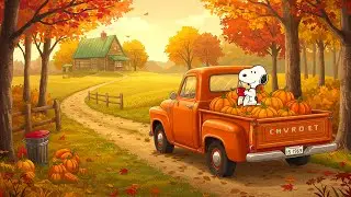 Snoopy&rsquo;s Cozy Autumn Drive 🍁 Relaxing Lofi Beats for Fall Days ☕ Chill & Focus with Lofi Music