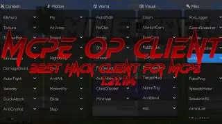 Best MCPE Hacked Client 1.21.114 for PvP - Minecraft Bedrock Mod Menu