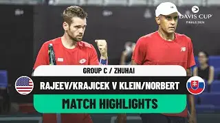 Krajicek/Ram v Klein/Norbert Highlights | USA v Slovakia Davis Cup 2024 Finals Group Stage