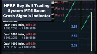 HPRP Buy Sell Trading System MT5 Boom Crash Signals Indicator Real Deriv Account (Free Download)