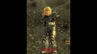 Big Iron vs Brotherhood Paladin (Ranger Sequoia punches through power armor) #fallout #newvegas
