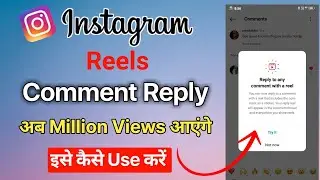 Instagram reply to any comment with a reel new feature | instagram reels comment Reply kaise banaye