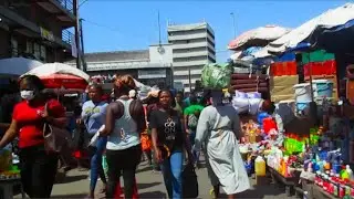 STREET MARKET IN WEST AFRICA, KANESHIE ACCRA GHANA