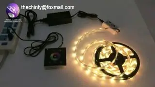 Wireless wall switch touch controller+12V LED strip