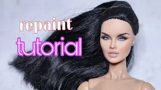 doll repaint tutorial intergrity toy repaint #repaint #art #tutorial #fashionroyaltydoll #faceup