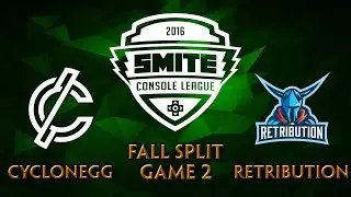 SMITE Console League EU Fall Split Week 3 - CycloneGG vs. Retribution (Game 2)