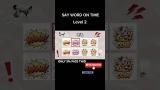 Say the word on beat challenge! Only 5% pass from first time, good luck✅ #sayonbeat #game#challenge