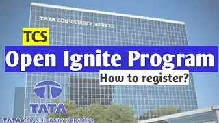 TCS open ignite program | How to register for ignite program?