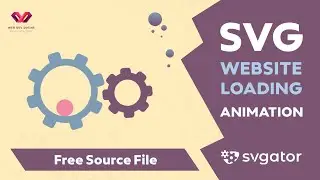 How To Make Website Preloader Using SVG CSS JS | Website Loading, Website Page Loading Animation