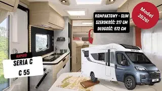 2026 Rapido Seria C model C 55 - Prezentacja kampera p&oacute;łzintegrowanego typu SLIM
