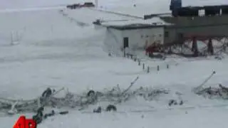 Raw Video: Alaska's Tallest Structure Demolished